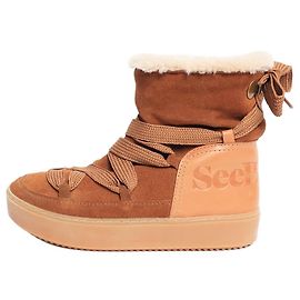 Chloé Botas de invierno de piel de oveja marrón - talla EU 39 (UK 6)