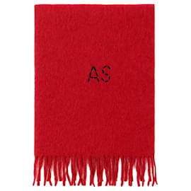 Acne Mohair-Schal in Rosa-Ombré