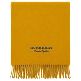 Burberry Sciarpa in cashmere gialla