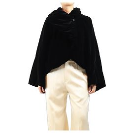 Giorgio Armani Samtjacke in Schwarz - size UK 10