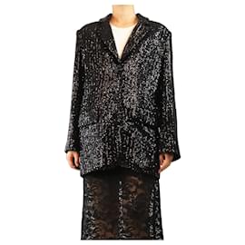 Anine Bing Blazer di paillettes Sara nero - taglia S
