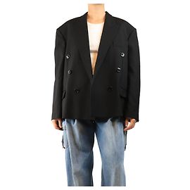 Isabel Marant Klero zweireihige Jacke in Schwarz - Größe UK 10