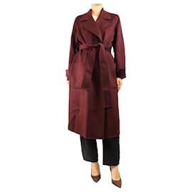 Joseph Arline Gürtelmante l burgunderrot - size UK 12