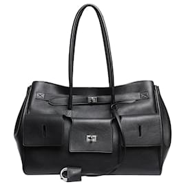 Balenciaga Große Bel Air Carry All Tasche in Schwarz