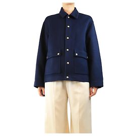 Céline Cashmere-Jacke in Marineblau - Größe UK 8