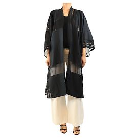 Autre Marque Copricostume in misto seta nero - size S