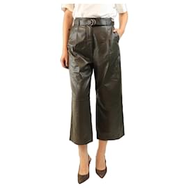 Altuzarra Culottes en agneau kaki - size UK 12
