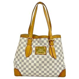 Louis Vuitton Damier Azur Hampstead MM Tote Bag