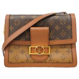Borsa a tracolla Louis Vuitton Monogram Reverse Dauphine MM