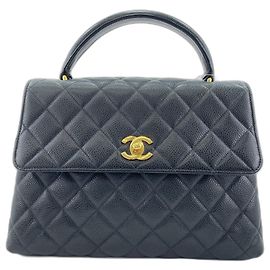 Borsa a mano Chanel Matelassé Medium in nero