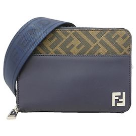 Borsa a tracolla Fendi Zucca in pelle