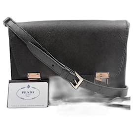 Borsa a tracolla Prada nera
