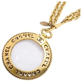 Collana Chanel placcata oro con logo Coco Mark