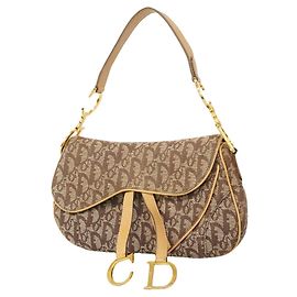 Borsa Christian Dior Trotter Saddle Canvas