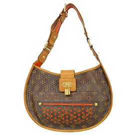 Borsa a tracolla Louis Vuitton Monogram Perfo Demilune