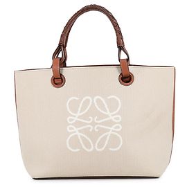Bolso Tote Loewe Anagram Small de lona y piel