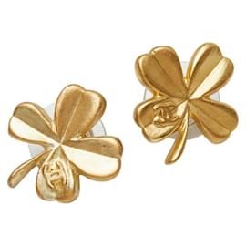 Chanel Coco Mark Clover Stecker-Ohrringe