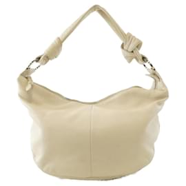 Borsa in pelle Loewe color avorio
