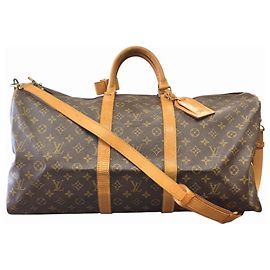 Borsa Boston Louis Vuitton Keepall 55 Bandoulière in Monogram Canvas