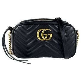 Borsa a tracolla in pelle Gucci GG Marmont