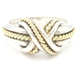 Tiffany & Co. Ring aus Sterlingsilber und Gelbgold