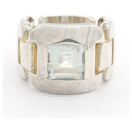 Hermès Hermes Square Link Ring mit Stein
