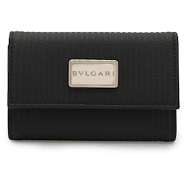 Bulgari BVLGARI Millereighe Coated Heritage Canvas Key Case