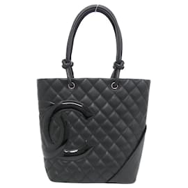 Borsa a tracolla Chanel Cambon Line in pelle di vitello verniciata