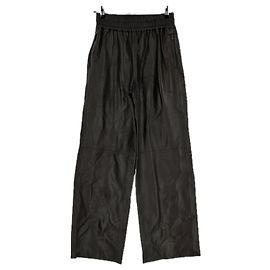 Frame Denim Pantaloni in pelle marrone
