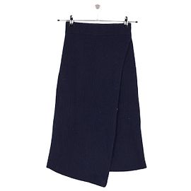 Eric Bompard Falda de cachemira azul marino