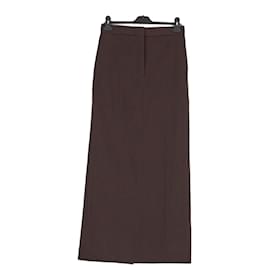 Autre Marque Falda de lana marrón FFORME