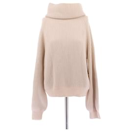 Jersey de cuello alto Céline de cachemira beige