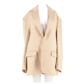 Autre Marque Blazer de lino beige THE FRANKIE SHOP