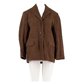 Autre Marque Braune Wildlederjacke