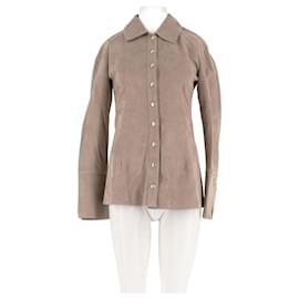 Autre Marque Camisa recta de ante beige BY MALINA