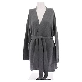 360 Cashmere Cardigã oversize cinza em cashmere