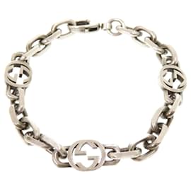 Bracciale Gucci Interlocking Chain in argento sterling