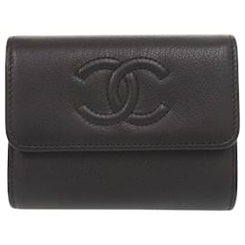 Chanel Coco Mark Leather Card Case