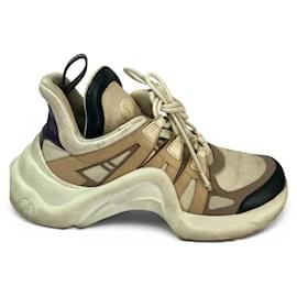 Louis Vuitton Archlight Sneaker aus Leder und Monogramm-Canvas