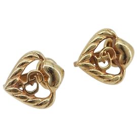 Christian Dior Vintage Heart Clip-On Metal