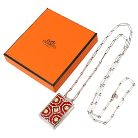 Hermès Collana lunga con pendente Hermes Boite a Reves