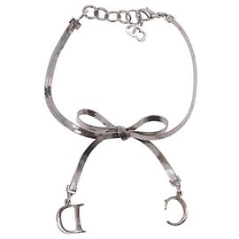 Christian Dior Vintage Fiocco Nastro Catena Serpente Metallo