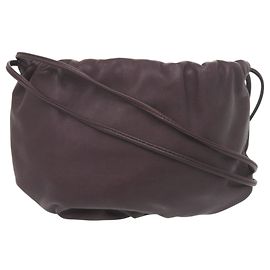 Bottega Veneta Mini The Valve Bolsa de ombro em couro roxo