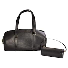Louis Vuitton Soufflot Handtasche aus Epi-Leder in Noir