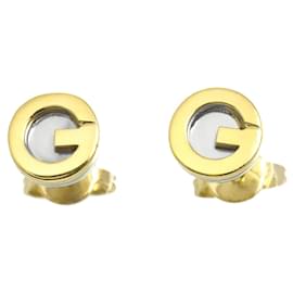 Orecchini a lobo Gucci in oro giallo 18K e acciaio inossidabile