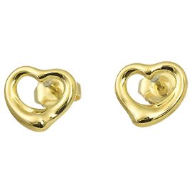Orecchini a lobo a cuore Tiffany & Co. in oro giallo 18K