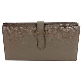 Hermès Carteira Longa Hermes Bearn Soufflé