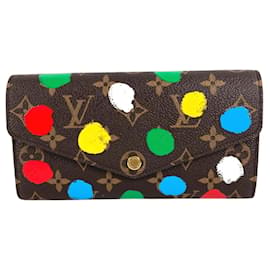Louis Vuitton Yayoi Kusama Monogram Portefeuille Sarah NM Long Wallet