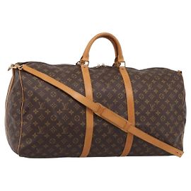 LOUIS VUITTON Monogram Keepall Bandouliere 60 Borsa Boston M41412 LV Auth ka5850A