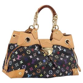 Borsa Tote LOUIS VUITTON Monogram Multicolor Ursula Nera M40124 LV Auth ka5857V
